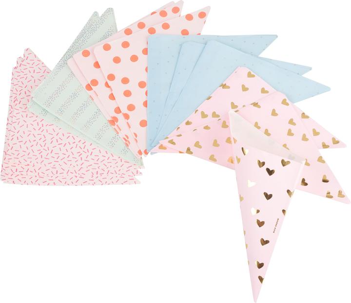 Produktbild Rico Design Spitztüten "Pastell Hot Foil", 15er-Set, 170 x 170 mm, Papier (15 x)