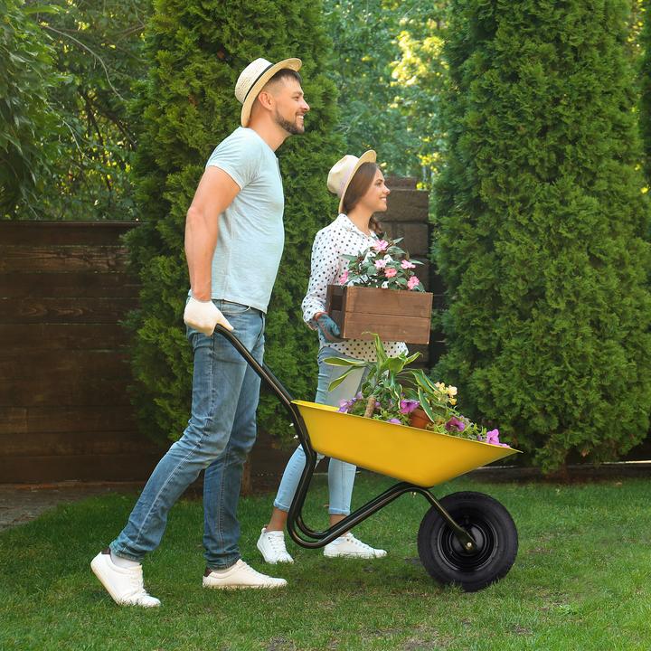 Image du produit Relaxdays Roue de brouette caoutchouc, 120 kg