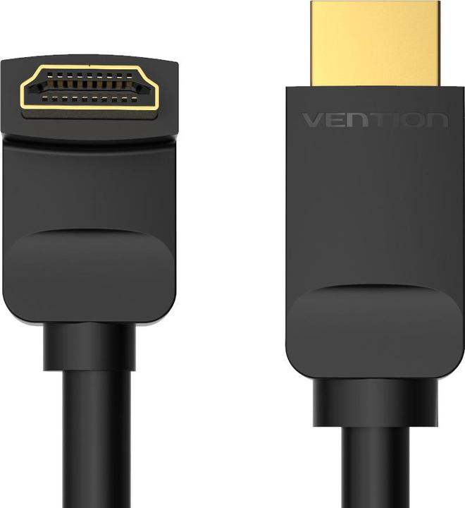 Productafbeelding Vention HDMI 2.0 rechte hoek 270 graden zwart - 2m (2 m, HDMI)