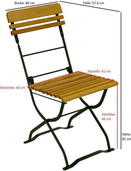 Immagine prodotto Degamo Gruppo di sedute per giardino della birra - MÜNCHEN Set da 3 pezzi (70 cm)