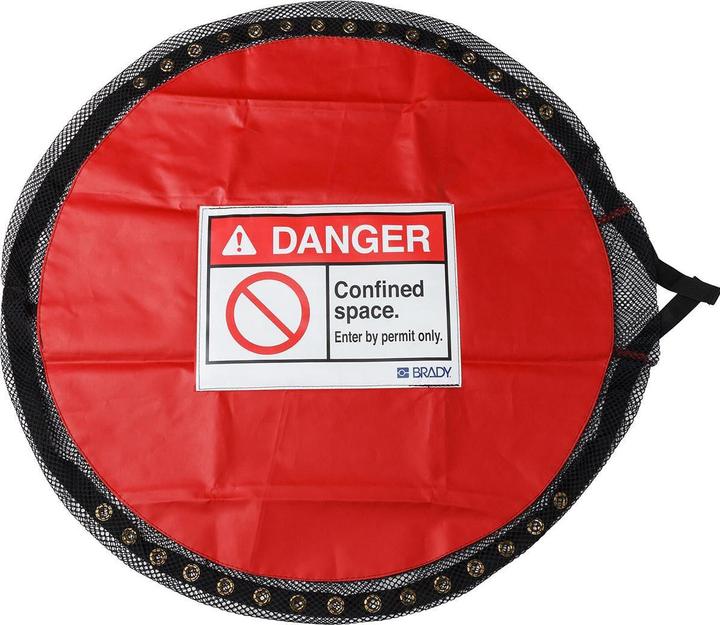 Produktbild Brady Stabile, verschliessbare Abdeckung, PVC-beschichtetes Polyester, Rot, Enger Raum – S (1 Stück
