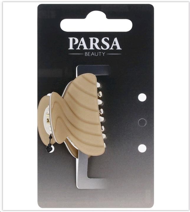 Parsa Beauty PARSA Haarklammer, gemustert, beige 4.00 cm, 1 Stk. (1 Stk.)