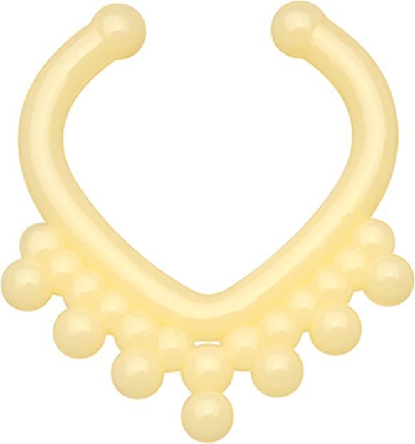 Produktbild Star Piercing Fake Septum mit Kugel in Dreiecksform ivory