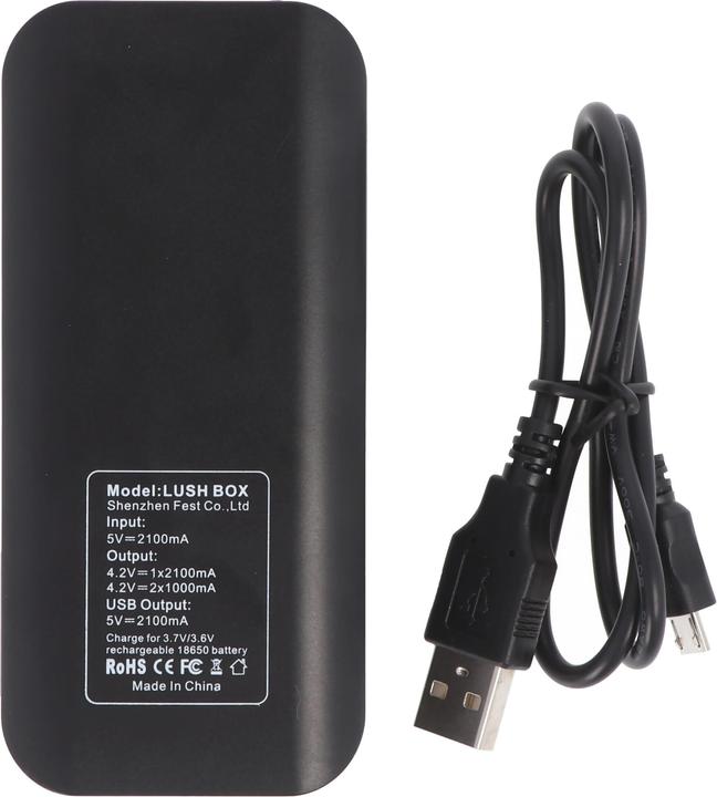 Actual product image Efest Powerbank and 18650 Li-ion charger for 18650 3.6V -3.7V Lithium Ion batteries, without batteries (1 pcs., 18650, Battery + charger)