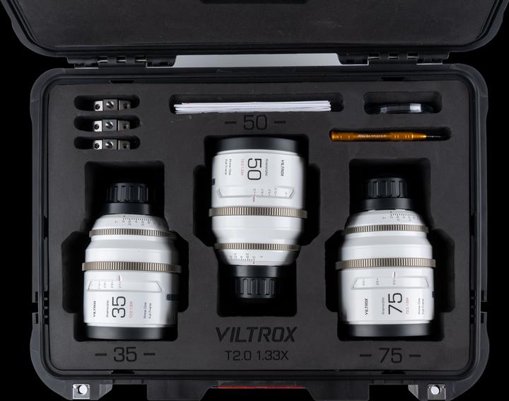 Actual product image Viltrox Anamorphic Lens SET 35/50/75mm T2.0 1.33X PL-Mount (L-Mount, full size)