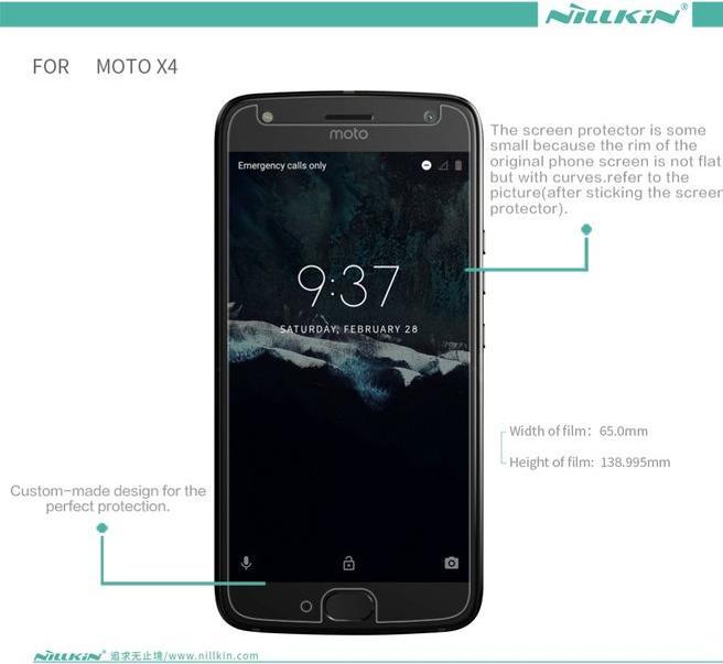 Actual product image Nillkin Matte Series (1 Piece, Motorola Moto X4)