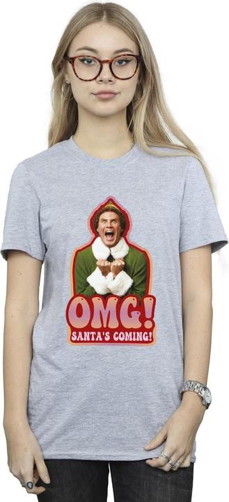 Immagine prodotto Elf Santa's Coming Maglietta Ampia Donna (4XL)