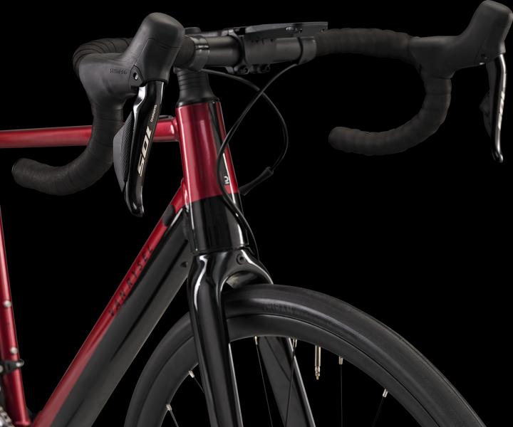 Actual product image Van rysel E-bike road bike E-EDR - E-EDR AF Shimano 105 Di2 2×12S red