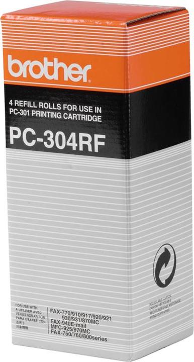 Immagine prodotto Brother PC-302RF Ribbon 4-pack, nero