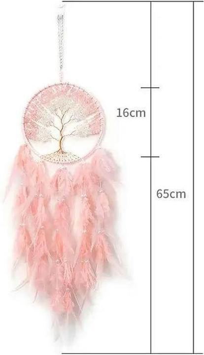 Immagine prodotto Cover-Discount Acchiappasogni XXL Albero della Vita rosa (60 x 16 cm)