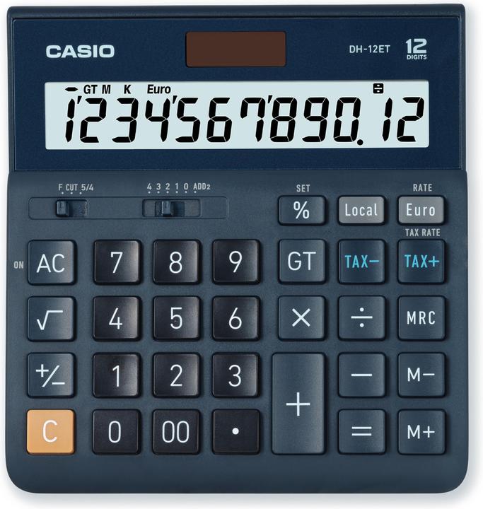 Produktbild Casio Taschenrechner CS-DH-12ET (Batterien)