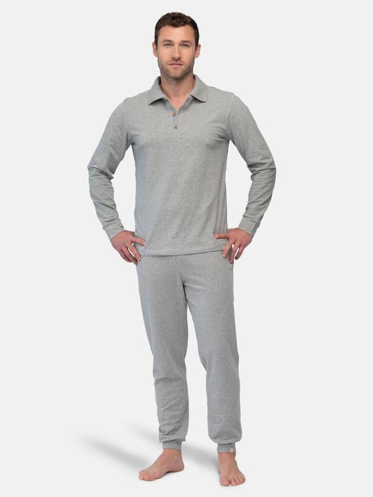 Immagine prodotto greenjama Camicia da uomo a maniche lunghe con collo a polo (M)