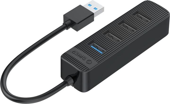 Actual product image Orico Converter TWU32-4A USB-A 3.1 hub / 1x USB-A 3.1 + 3x USB-A 2.0 + USB-C 5V/3A - black (USB-A, USB-C)