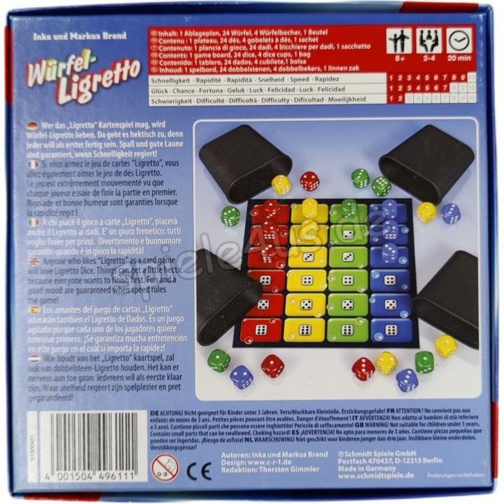Produktbild Schmidt Spiele Würfel-Ligretto (Deutsch, Französisch, Italienisch)