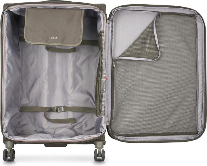 Actual product image Delsey Helium DLX Expandable -matkalaukku, mocha (107 l, XL (from 140l))