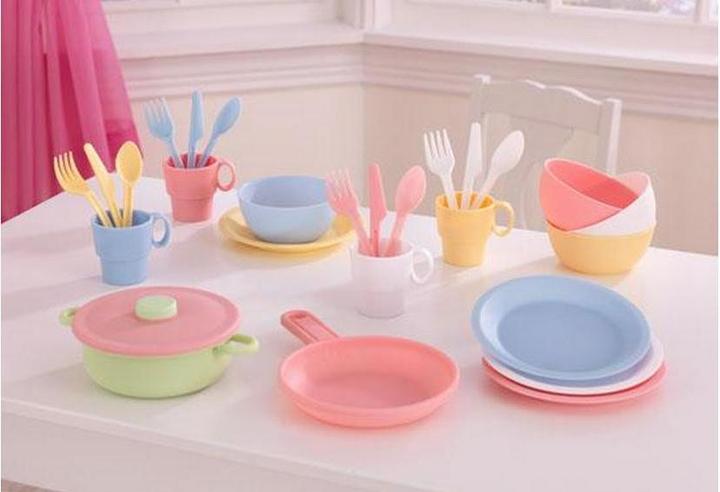 Actual product image KidKraft 27-teiliges pastelfarbenes Koch-Set