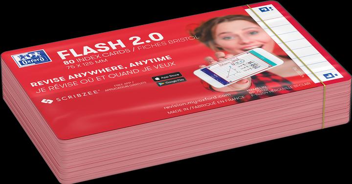 Produktbild Oxford FLASH 2.0 Karteikarten (A7, 80 x)