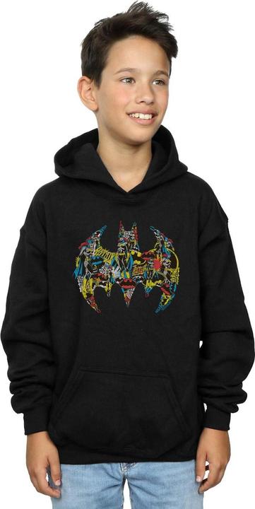 Immagine prodotto Batman Batgirl Logo Collage Felpa con Cappuccio Ragazzi (140, 146)