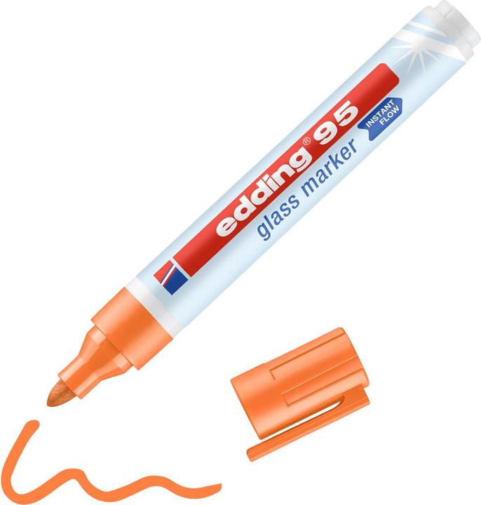 Actual product image Edding Felt-tip glass marker 95 (Orange, 3 mm, 1 x)