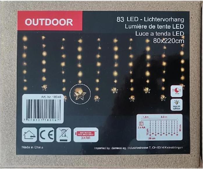 Actual product image GuGus LED light curtain (2.20 m)