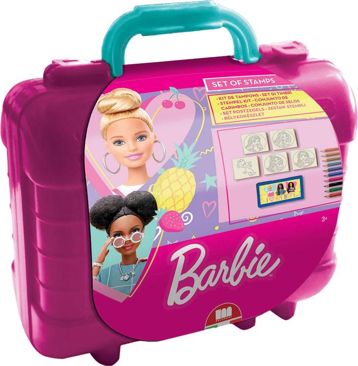 Actual product image Multiprint Barbie travel stamp and colouring case