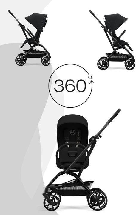 Actual product image Cybex Eezy S Twist+ 2 BLK Reisebuggy Magic Black