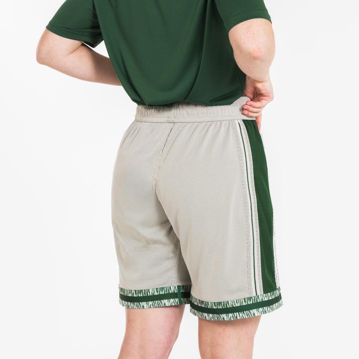 Image du produit Kipsta Short de Basketball reversible Adulte - SHR-500 Beige Vert (3XL)