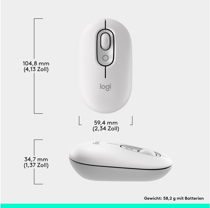 Actual product image Logitech POP Mouse with personalisable emoji (Wireless)
