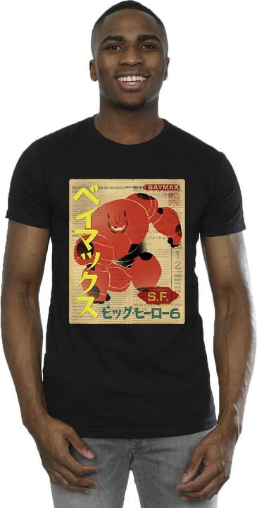Produktbild Disney Big Hero 6 Baymax Baymax Newspaper TShirt (3XL)
