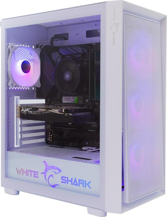 Produktbild White Shark Shark GCC-2401 Warhead-3 White 4 Fans 12cm RGB (ITX, ATX, E-ATX)