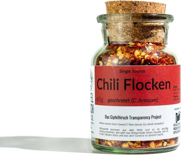 Actual product image Gipfelhirsch Chilli, coarsely ground (c.annuum) (65 g)