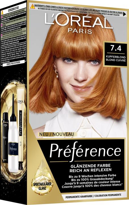 Produktbild L'Oréal Paris Preference Core (Kupferblond, Blond cuivré)