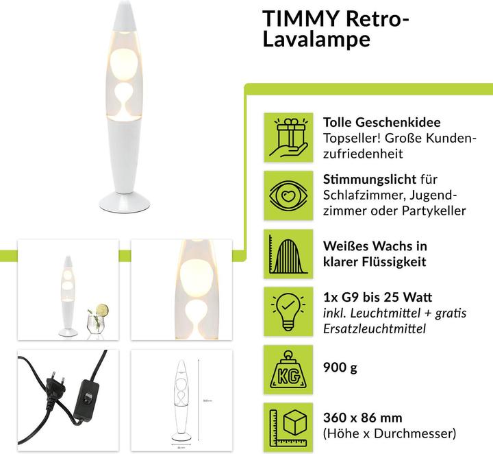 Produktbild Licht-Erlebnisse Timmy (210 lm, G9)