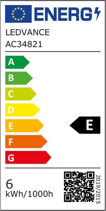 Energy Label Ledvance Smart+ Wifi Filament Classic (E27, 6 W, 806 lm, 1 x, E)