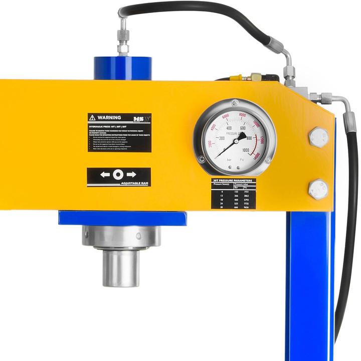 Produktbild MSW Hydraulikpresse 30 T Hydropneumatisch Werkstattpresse Lagerpresse Dornpresse