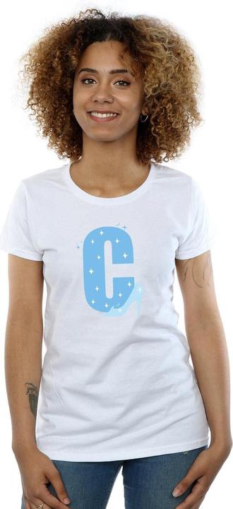 Actual product image Disney Womens/Ladies Alphabet C Is For Cinderella Cotton T-Shirt (S)