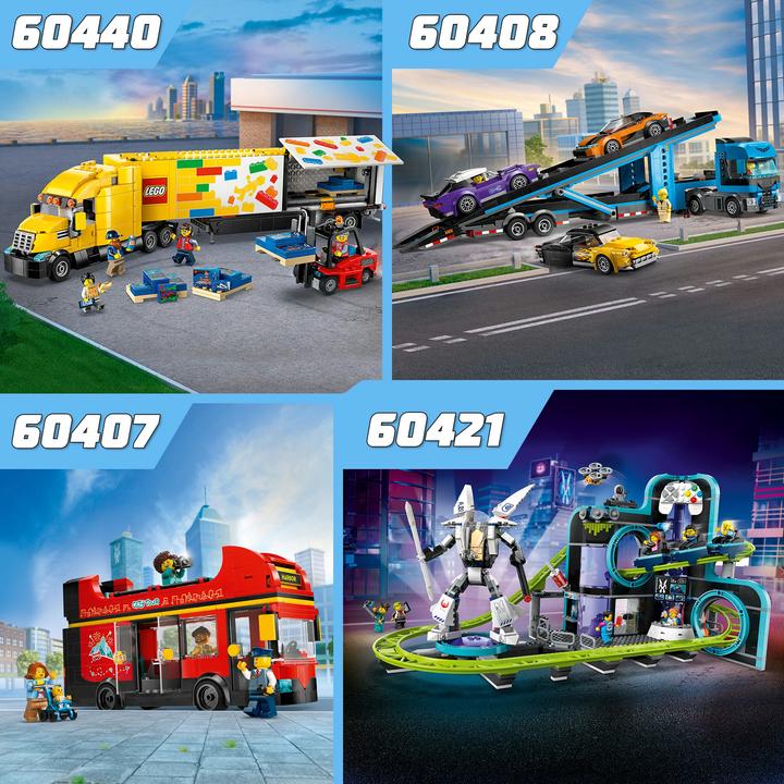 Produktbild LEGO Achterbahn mit Roboter-Mech (60421, LEGO City)
