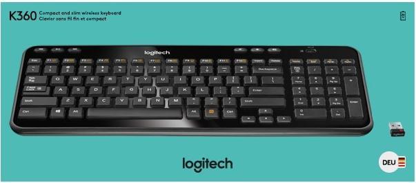 Produktbild Logitech K360 (DE, Kabellos)