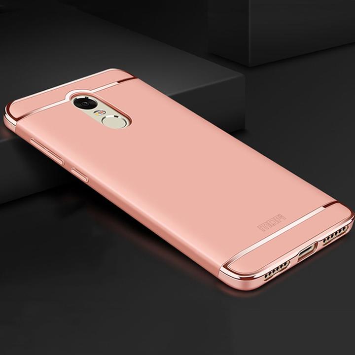 Produktbild König Design Handy Hülle Schutz Case für Xiaomi Redmi Note 4 Bumper 3 in 1 Cover Rose Gold (Xiaomi Redmi Note 4)