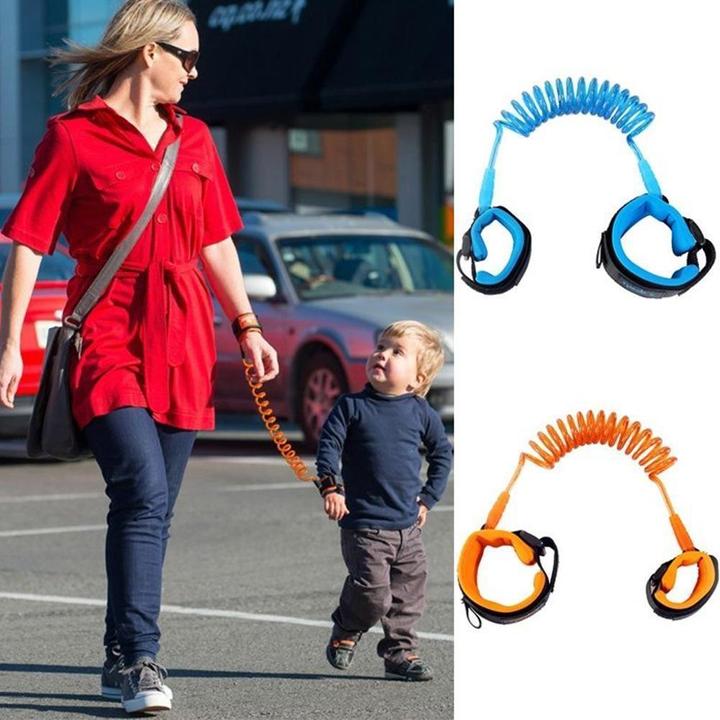 Produktbild JTI Elastische Kindersicherheitsleine (am Handgelenk befestigbar), 2 m - Blau