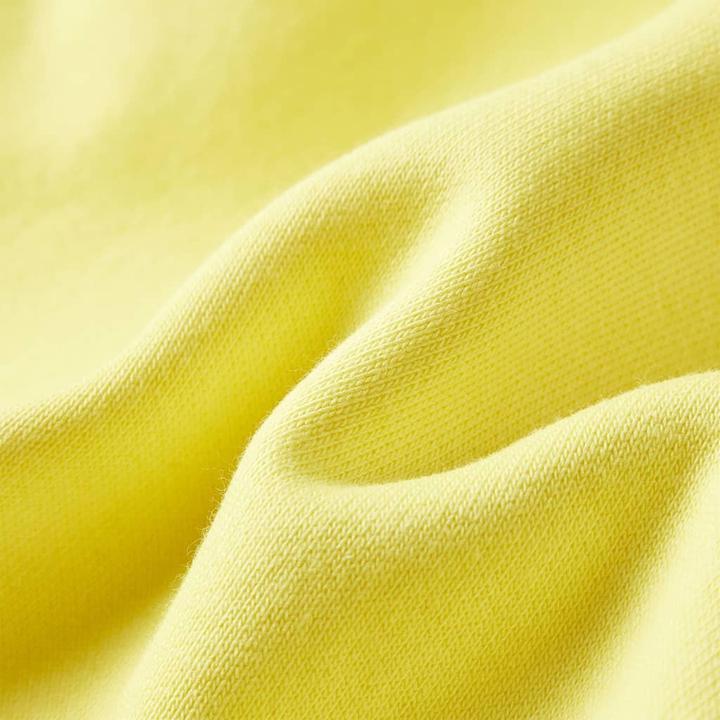 Immagine prodotto VidaXL Felpa con cappuccio per bambini con zip Giallo chiaro (140)