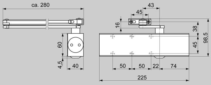 Produktbild Dormakaba Türschliesser TS 73 V (Indoor)