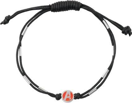 Disney Avengers Marvel Double Black Textile Bracelet BS00087RL.CS
