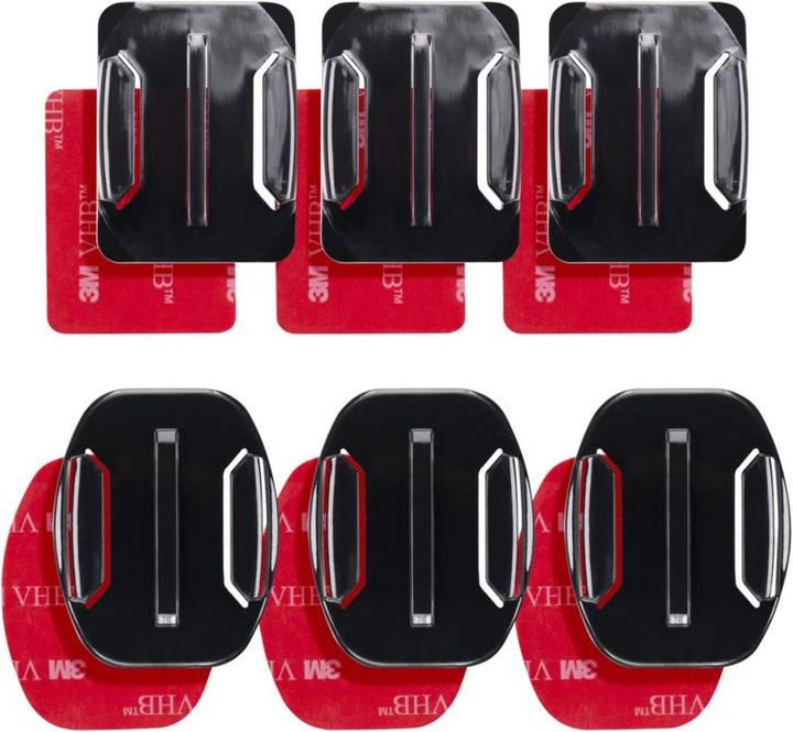 Produktbild mantona 3M Klebepad Set 6 Stück für GoPro (Hero 3, Hero 4, Diverse, hero 5)