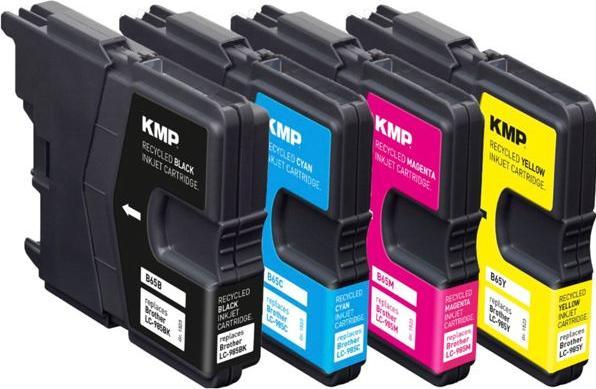 Image du produit KMP Tinte remplacé LC985VALBP (M, CF, Y, C)