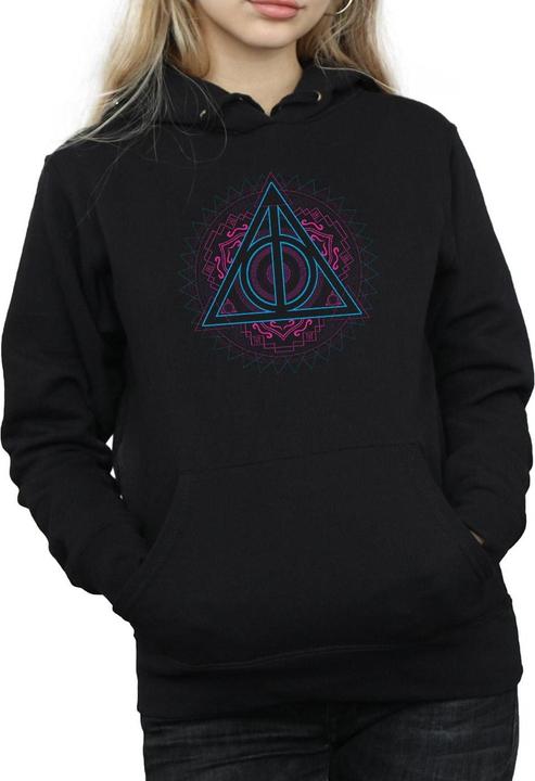 Produktbild Neon Deathly Hallows Kapuzenpullover (XXL)