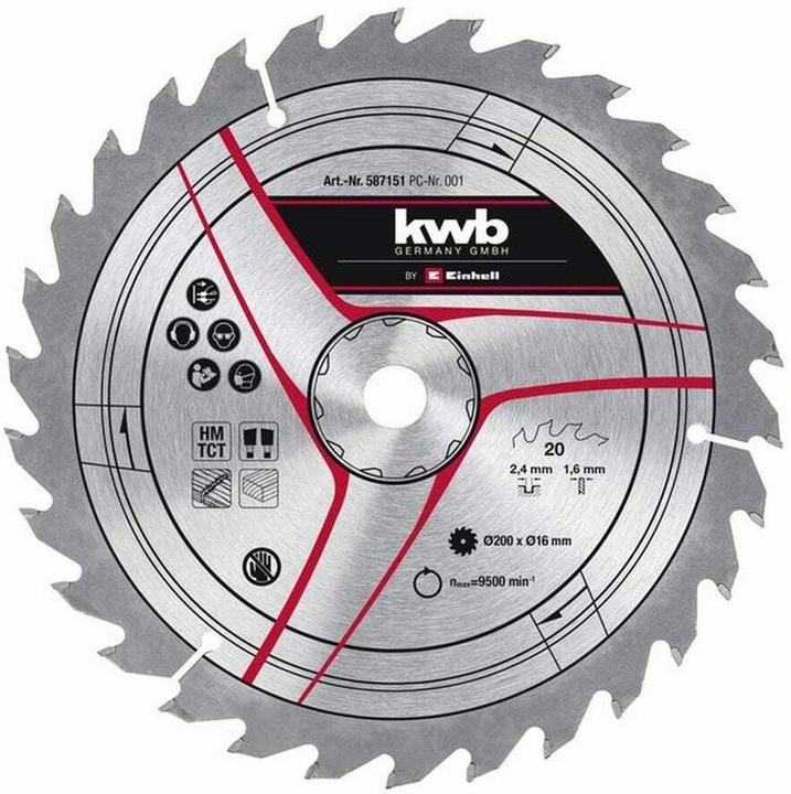 Actual product image Einhell Saw blade D 200 x 16 x 2