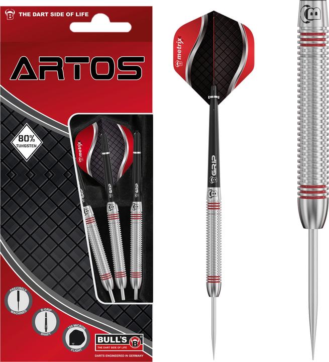Bull's Artos AR3 Steeldart, Red 80% Tungsten (22 g)
