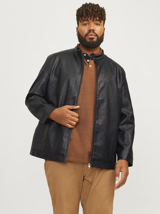 Produktbild Jack & Jones Plus Size Lederjacke Lederjacke (4XL)