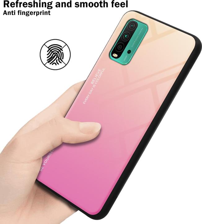 Produktbild Cadorabo TPU 2 Farben Glas Hülle (Xiaomi Redmi 9T, Xiaomi Poco M3)
